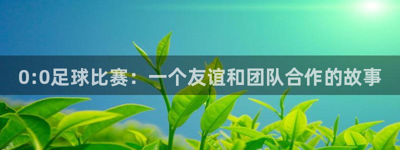 0:0足球比赛：一个友谊和团队合作的